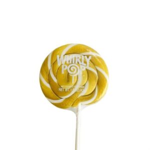 Whirly Pop Gold & White 7" Lollipops 1.5 oz 24ct
